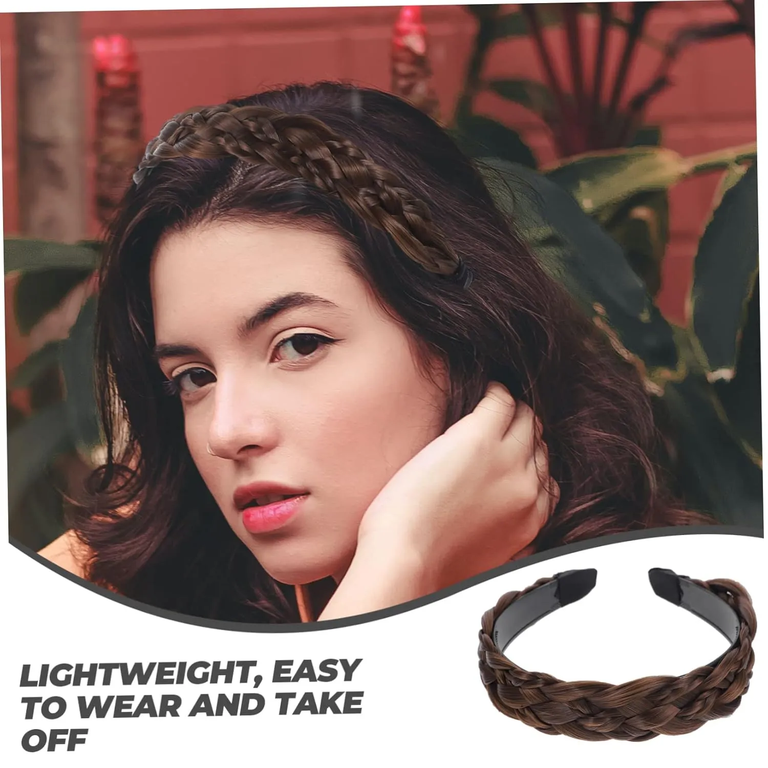 Women Fishbone Braid Headband Ornament for Daily Wear Lightweight Hair Accessory for Parties Weddings and Special Occasions Fits