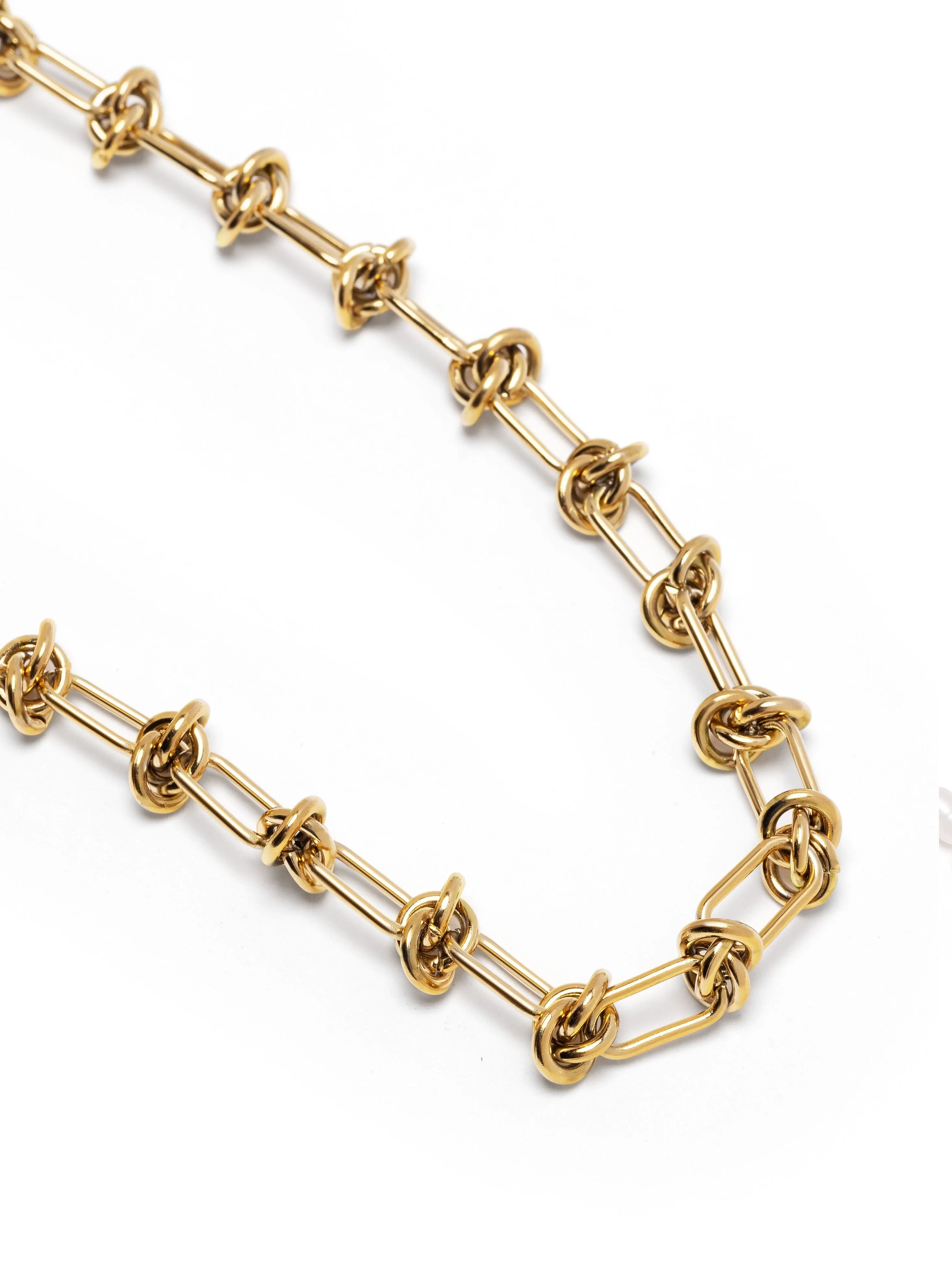 Women's Golden Barbed Wire Necklace