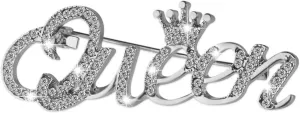 Yolev Queen Crown Brooch Pins for Women Girls