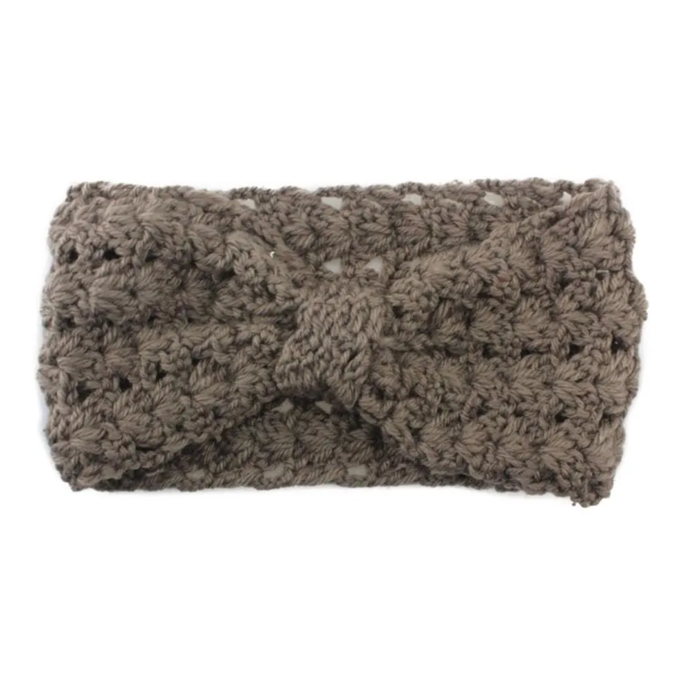 YSJOY Elegant Women Boho Style Hollow Cable Crochet Knitted Headbands Winter Warm Hairband Hair Accessories Headband Pack of 3 Red Black